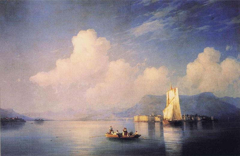 Ivan Aivazovsky Lake Maggiore in the Evening China oil painting art